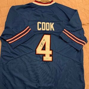 James Cook autographed Jersey